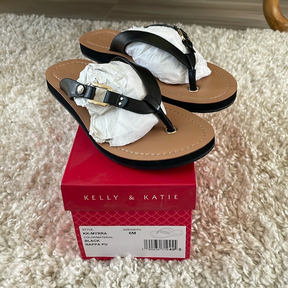 Kelly & Katie Black Sandals